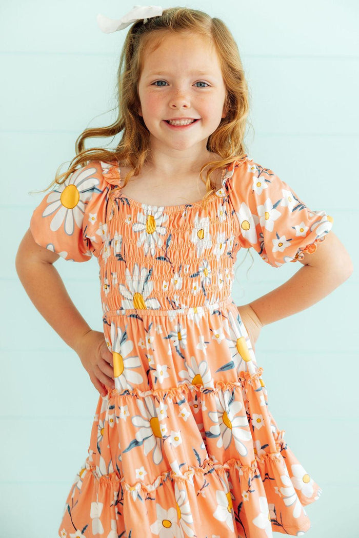 Daisy Darling Smocked Ruffle Dress-Mila & Rose ®
