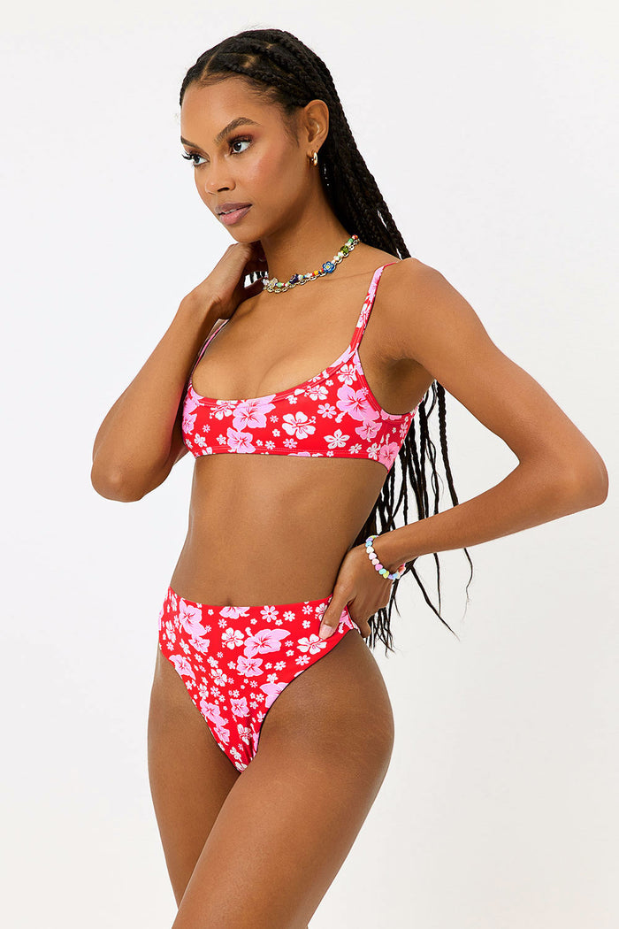 Dallas Floral Bralette Bikini Top Coconut Girl
