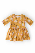Dandelions in Fall 3/4 Sleeve Twirl Bodysuit-Mila & Rose ®