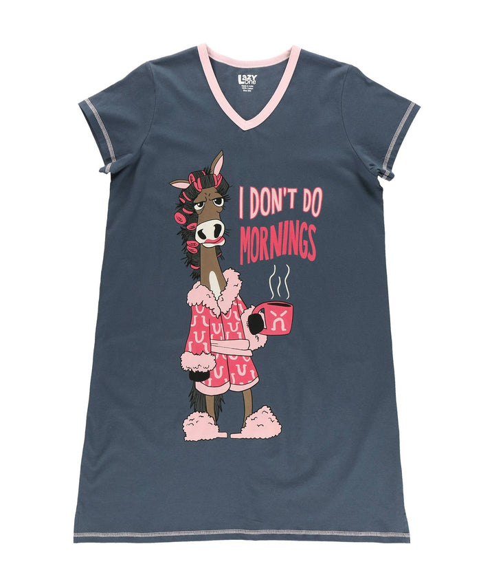 DDM Horse V-Neck Nightshirt: L/XL