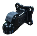 Black Cast Iron Demco Plate-Mount Coupler - Three Quarter View | United RV Parts