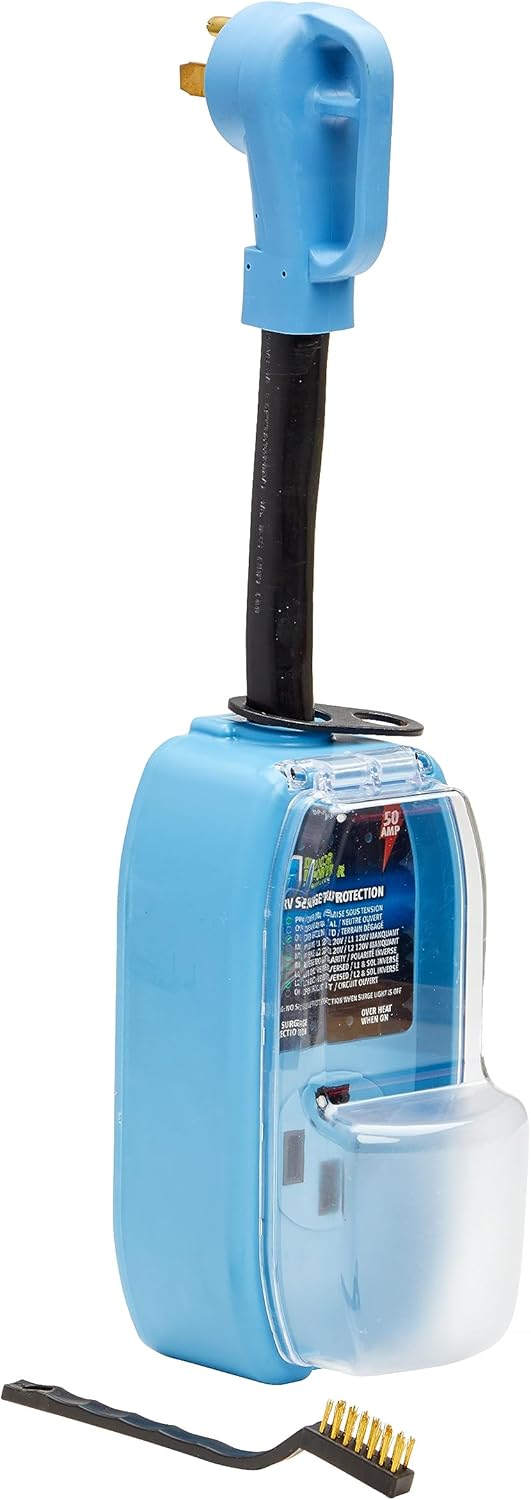 Blue Dicor DP-SP50A-P 50 Amp RV Surge Protector - Front View | United RV Parts