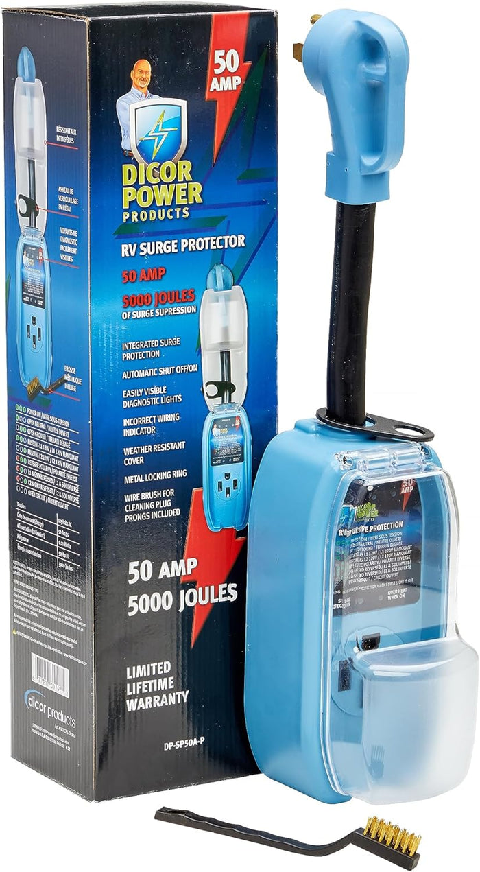 Dicor 50 Amp RV Surge Protector with Packaging Box - Complete Set | United RV Parts