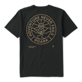Graphic active shirt featuring Roark logo and unique design elements, perfect for adventure and outdoor activities.