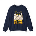Do Not Disturb Cat Sweatshirt — Cozy Mummy-Wrapped Black Cat Graphic Crewneck