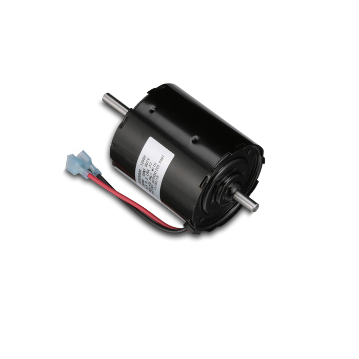 Black Dometic 12V Furnace Blower Motor 30136 - Side View | United RV Parts
