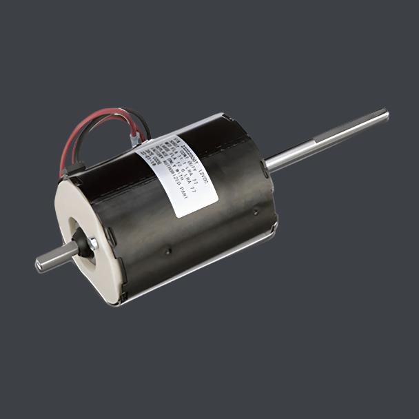 Black Dometic 12V Furnace Blower Motor 30722 - Side View | United RV Parts
