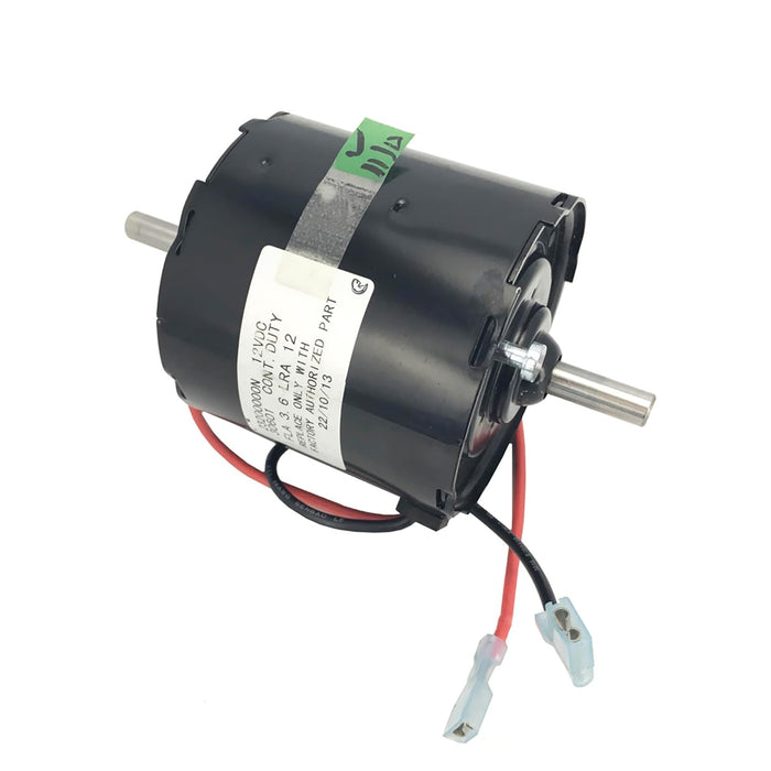 Black Dometic 30760 Atwood S20 Furnace Blower Motor - Side View with Wiring | United RV Parts
