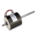 Black Dometic 12V Furnace Blower Motor 30730 - Side View with Shaft | United RV Parts