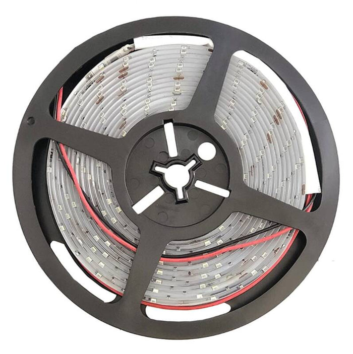 Cool White LED Awning Strip - Side Angle with Red Wiring | United RV Parts