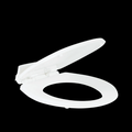White Dometic 310 Series Toilet Seat - Side View | United RV Parts
