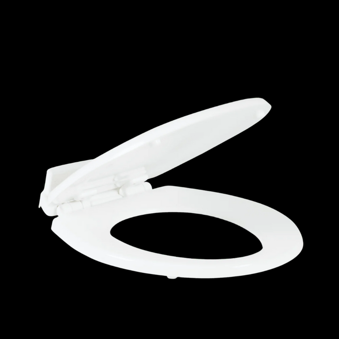 White Dometic 310 Series Toilet Seat - Side View | United RV Parts