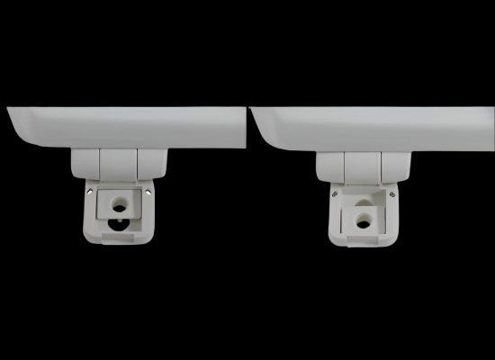 White Toilet Seat Mounting Hardware - Bottom View | United RV Parts