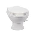 White Dometic 401 Essential RV Toilet - Side View | United RV Parts