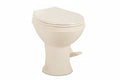 Bone Dometic 410 RV Toilet - Side Profile View | United RV Parts