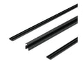Black Plastic RV Awning LED Light Strip Rails - Angled View | United RV Parts