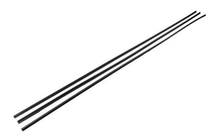 Black Plastic Dometic Awning Light Rails Set of 3 - Straight View | United RV Parts