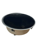 Stainless Steel Dometic Round RV Sink - Angled View | United RV Parts