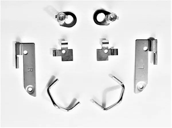 Complete Dometic Water Heater Hinge Hardware Kit - Flat Layout View | United RV Parts