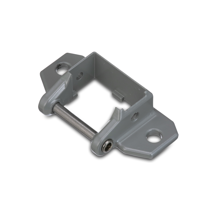Gray Plastic Dometic Lower Awning Foot Kit 3108708.342 - Angled View | United RV Parts