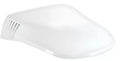 White UV-Resistant Dometic Blizzard NXT RV Air Conditioner Shroud - Angled View | United RV Parts