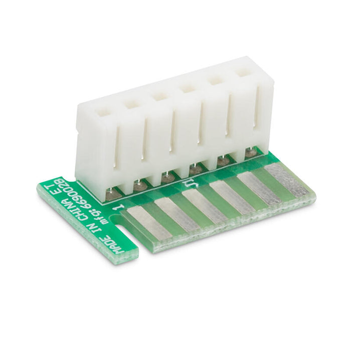 Dometic 35325 Board Adapter Green PCB with White 6-Pin Connector - Angled View | United RV Parts
