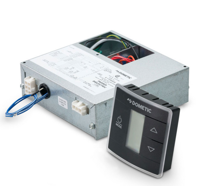 Black Dometic CT Single Zone Thermostat with Control Kit - Product View | United RV Parts