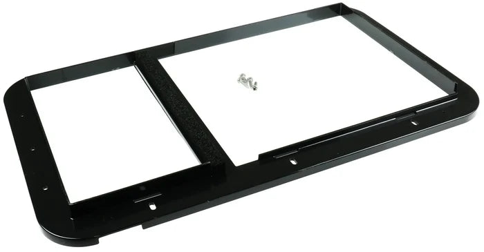 Black Dometic Furnace Door Frame - Top View with Center Divider | United RV Parts