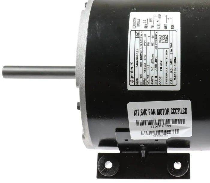 Dometic Blizzard NXT Fan Motor 4450012555 - Label Detail View | United RV Parts