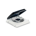 White Dometic Fantastic Fan 801450 3-Speed RV Vent - Angled View | United RV Parts