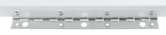 Metal Hinge Hardware for RV Fan Lid - Close-Up Detail | United RV Parts