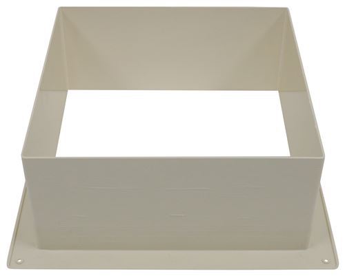Off-White Dometic Fantastic Vent Garnish K1060-80 Interior Trim - Front View | United RV Parts
