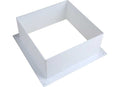 White Plastic Fantastic Vent Garnish K1060-81 - Top Angle View | United RV Parts