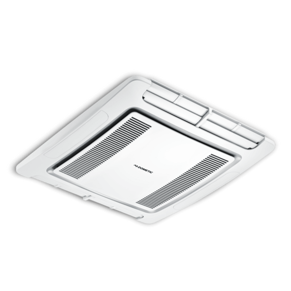 White Dometic FreshJet Air Distribution Box - Angled View | United RV Parts