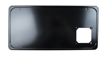 Black Dometic DFMD Furnace Access Door - Exterior View | United RV Parts
