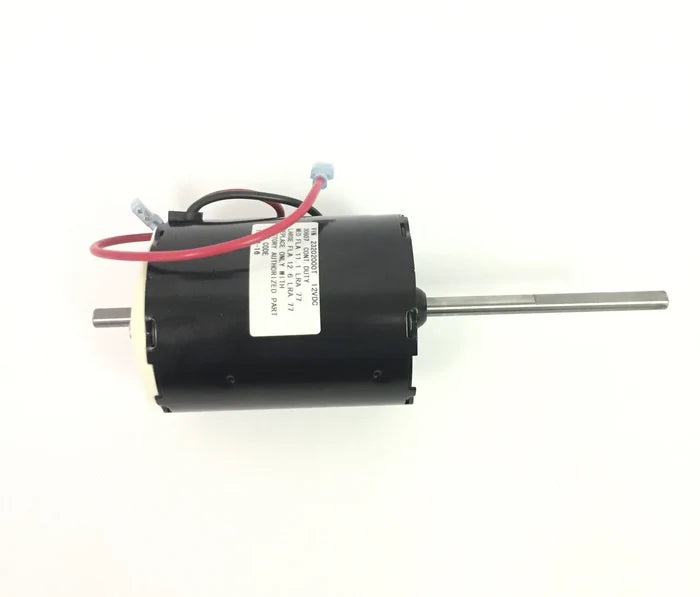 Black Dometic 30720 Furnace Motor - Top View with Wiring Detail | United RV Parts