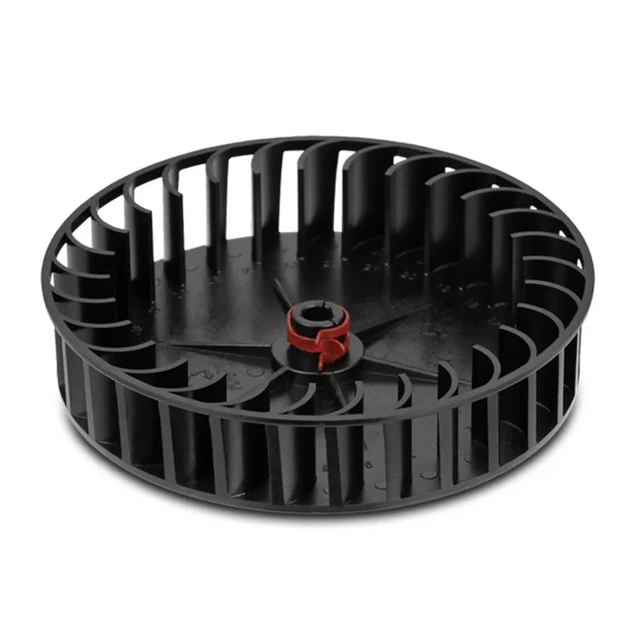 Black Plastic Dometic 33128 Furnace Combustion Blower Wheel - Side View | United RV Parts