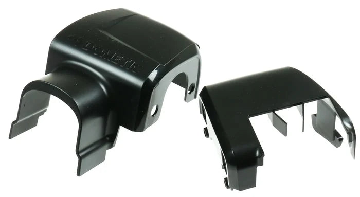 Black Plastic Awning End Cap Covers - Bottom View with Mounting Tabs | United RV Parts
