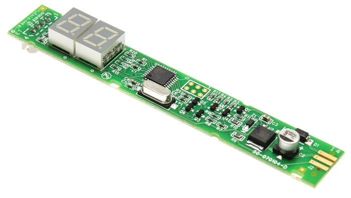 Green Dometic Control Board 3851485023 - Angled View with LED Display | United RV Parts