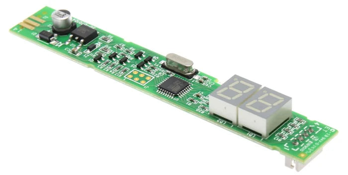 Green Dometic RM1350 Control Board - Side Angle with Digital Display | United RV Parts