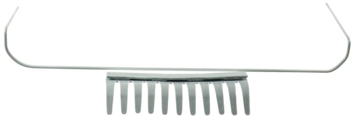 Clear Dometic Door Shelf - Top View with Wire Guard Mounting Detail | United RV Parts