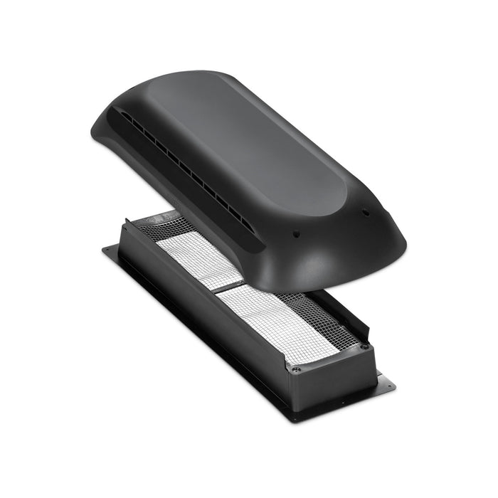 Black Dometic RV Refrigerator Roof Vent 3311236.024 - Complete Assembly View | United RV Parts