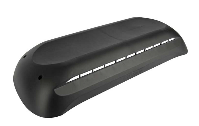 Black Dometic Refrigerator Roof Vent Cap 3312695.020 - Side Angle | United RV Parts