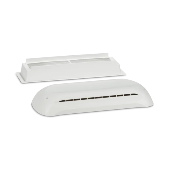 White Dometic RV Refrigerator Roof Vent Components - Exploded View | United RV Parts