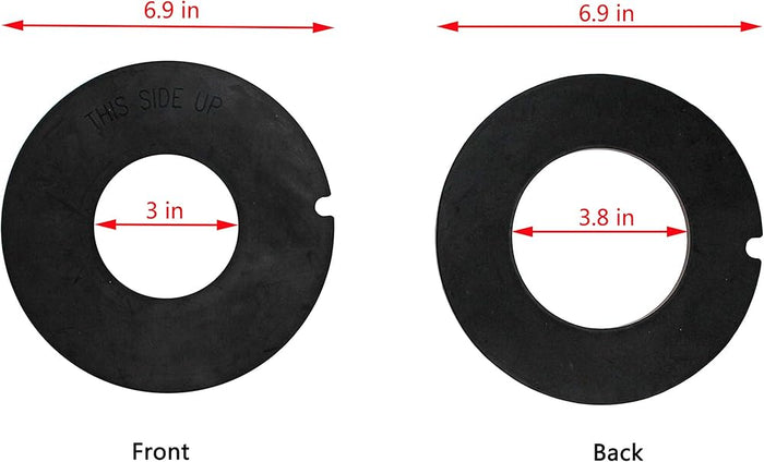Dometic 385311462 RV Toilet Seal - Measurement Diagram | United RV Parts