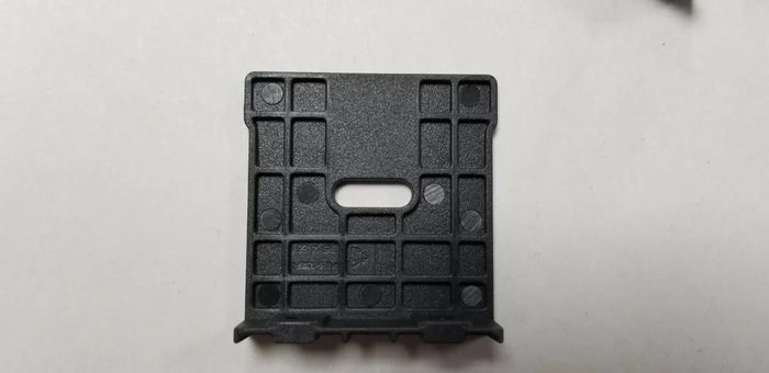 Black Plastic Dometic Door Hinge Bracket - Single Component Close-Up | United RV Parts