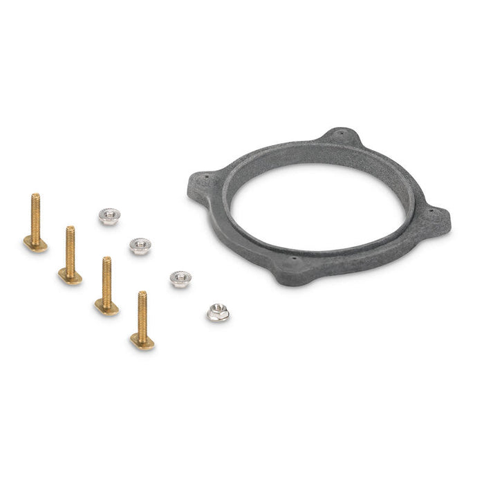 Gray Rubber RV Toilet Floor Seal 385310063 with Brass Closet Bolts - Full Kit | United RV Parts