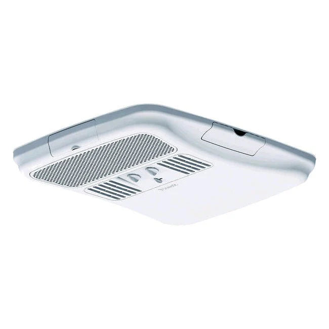 White Dometic Universal Air Distribution Box 3314852.000 - Angled View | United RV Parts