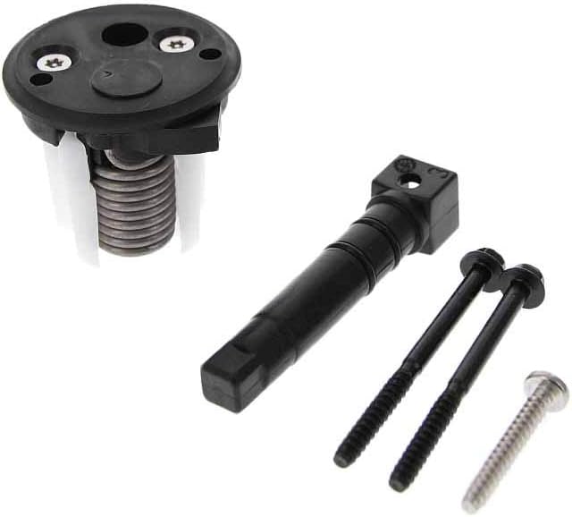 Black Dometic Toilet Ball Shaft Spring Cartridge Hardware Kit - Angle View | United RV Parts