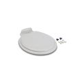 White Dometic 310 Series Toilet Seat & Lid with Installation Hardware - Complete Kit | United RV Parts